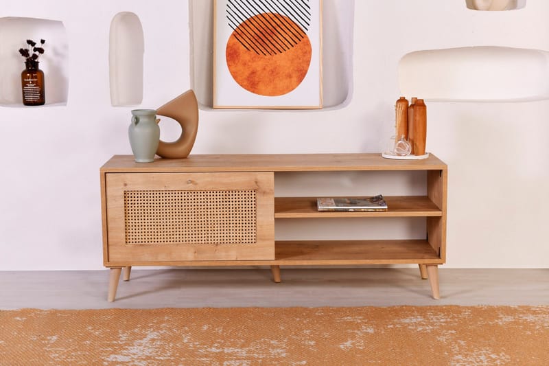 Hazeran Tv-bänk 138 cm - Ek - Möbler - Vardagsrum - Tv-möbler & mediamöbler - Tv-bänkar