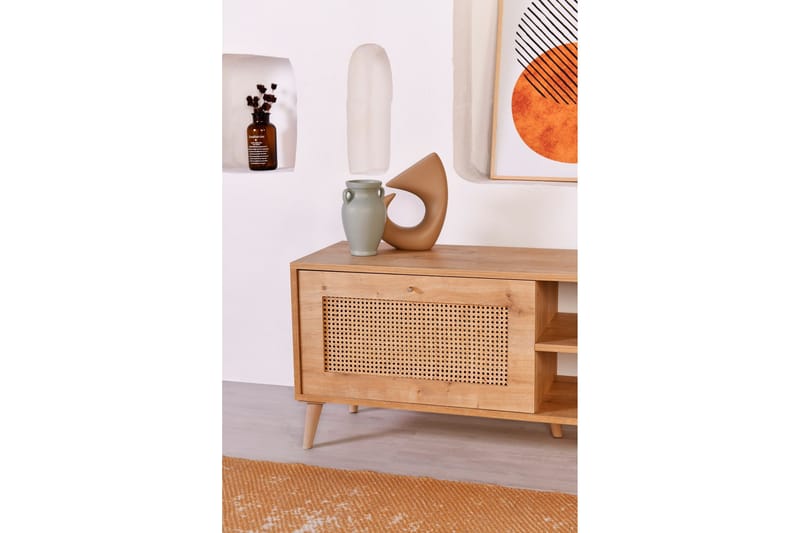 Hazeran Tv-bänk 138 cm - Ek - Möbler - Vardagsrum - Tv-möbler & mediamöbler - Tv-bänkar