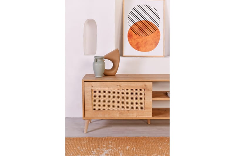 Hazeran Tv-bänk 138 cm - Ek - Möbler - Vardagsrum - Tv-möbler & mediamöbler - Tv-bänkar