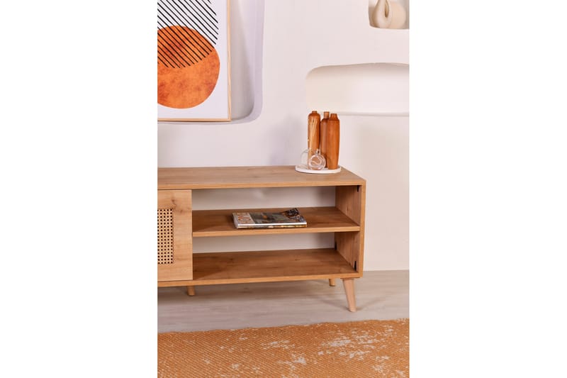 Hazeran Tv-bänk 138 cm - Ek - Möbler - Vardagsrum - Tv-möbler & mediamöbler - Tv-bänkar