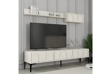 Hazim Tv-bänk 180 cm - Cream/Svart - Möbler - Vardagsrum - Tv-möbler & mediamöbler - Tv-bänkar