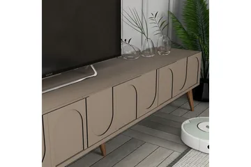 Hazim Tv-bänk 180 cm - Guld - Möbler - Vardagsrum - Tv-möbler & mediamöbler - Tv-bänkar