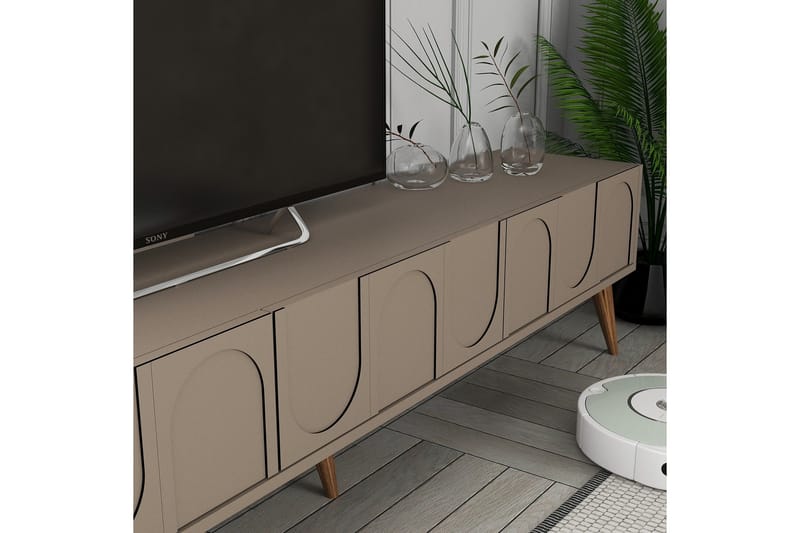 Hazim Tv-bänk 180 cm - Guld - Möbler - Vardagsrum - Tv-möbler & mediamöbler - Tv-bänkar