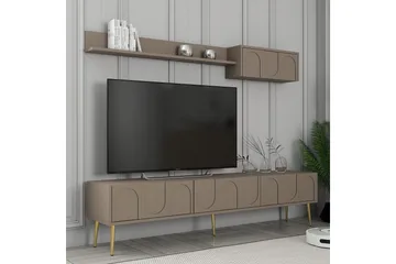Hazim Tv-bänk 180 cm - Guld - Möbler - Vardagsrum - Tv-möbler & mediamöbler - Tv-bänkar