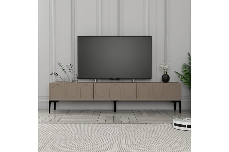 Hazim Tv-bänk 180 cm - Svart - Möbler - Vardagsrum - Tv-möbler & mediamöbler - Tv-bänkar