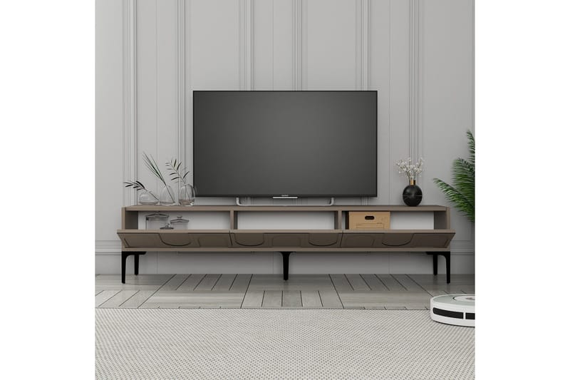Hazim Tv-bänk 180 cm - Svart - Möbler - Vardagsrum - Tv-möbler & mediamöbler - Tv-bänkar