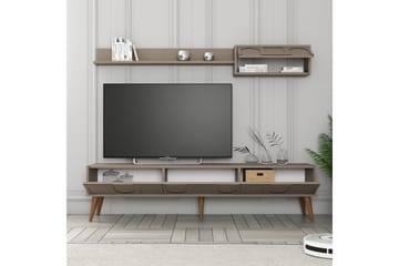 Hazim Tv-bänk 180 cm - Valnöt - Möbler - Vardagsrum - Tv-möbler & mediamöbler - Tv-bänkar