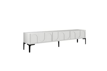 Hazim Tv-bänk 180 cm Vit/Svart