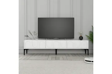 Hazim Tv-bänk 180 cm - Vit/Svart - Möbler - Vardagsrum - Tv-möbler & mediamöbler - Tv-bänkar