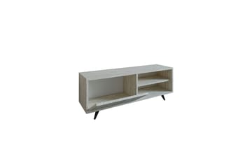 Hazle Golvstående Tv Bänk 120 cm med Förvaring i Trä - Beige - Möbler - Vardagsrum - Tv-möbler & mediamöbler - Tv-bänkar