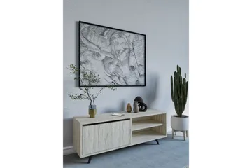 Hazle Tv-bänk 120 cm - Beige - Möbler - Vardagsrum - Tv-möbler & mediamöbler - Tv-bänkar