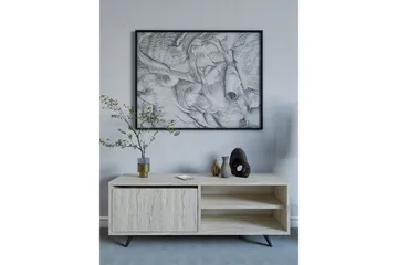 Hazle Tv-bänk 120 cm - Beige - Möbler - Vardagsrum - Tv-möbler & mediamöbler - Tv-bänkar