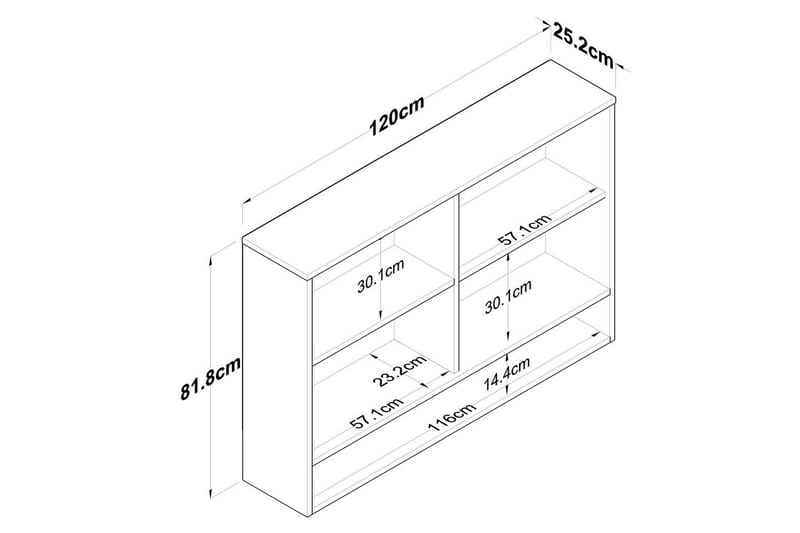 Heba Tv-skåp 120 cm - Vit - Möbler - Vardagsrum - Tv-möbler & mediamöbler - Tv-skåp
