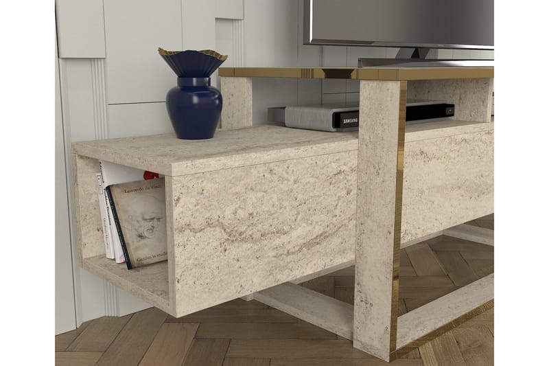 Herb Tv-bänk 160 cm - Beige - Möbler - Vardagsrum - Tv-möbler & mediamöbler - Tv-bänkar