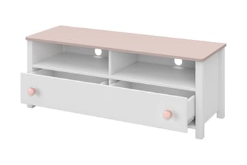 Hilts Tv-bänk 120x42 cm - Vit/Rosa - Möbler - Vardagsrum - Tv-möbler & mediamöbler - Tv-bänkar