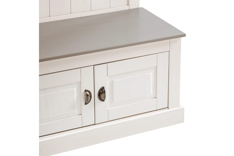 Högskåp Toby Vit, 185x90x45 cm - Vit, 185x90x45 cm - Möbler - Vardagsrum - Tv-möbler & mediamöbler - Tv-skåp