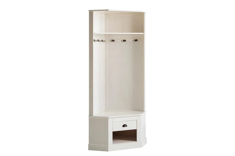 Högskåp Toby Vit, 185x90x65 cm - Vit, 185x90x65 cm - Möbler - Vardagsrum - Tv-möbler & mediamöbler - Tv-skåp