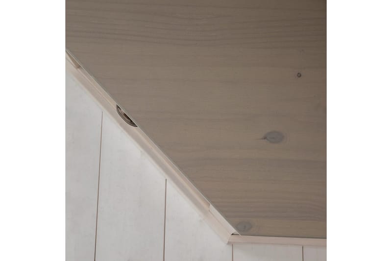 Högskåp Toby Vit/Grå, 185x90x65 cm - Vit/Grå, 185x90x65 cm - Möbler - Hall & entré - Möbelset för hall & entré