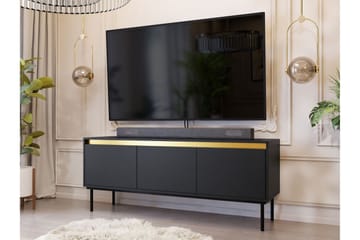 Hollander Tv-bänk 150 cm - Svart/Guld - Möbler - Vardagsrum - Tv-möbler & mediamöbler - Tv-bänkar