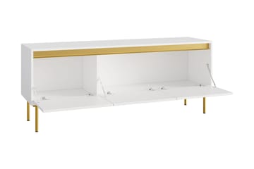 Hollander Tv-bänk 150 cm - Vit/Guld - Möbler - Vardagsrum - Tv-möbler & mediamöbler - Tv-bänkar