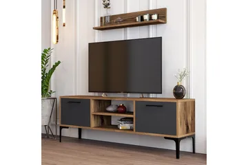 Holter Tv-bänk 140 cm - Valnöt/Antracit - Möbler - Vardagsrum - Tv-möbler & mediamöbler - Tv-bänkar