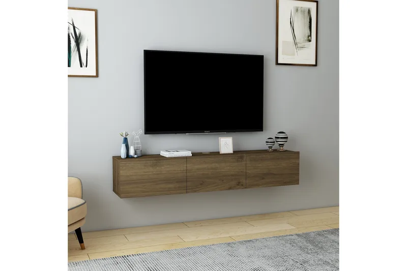 Hopper Tv-bänk 160 cm - Valnöt - Möbler - Vardagsrum - Tv-möbler & mediamöbler - Tv-bänkar