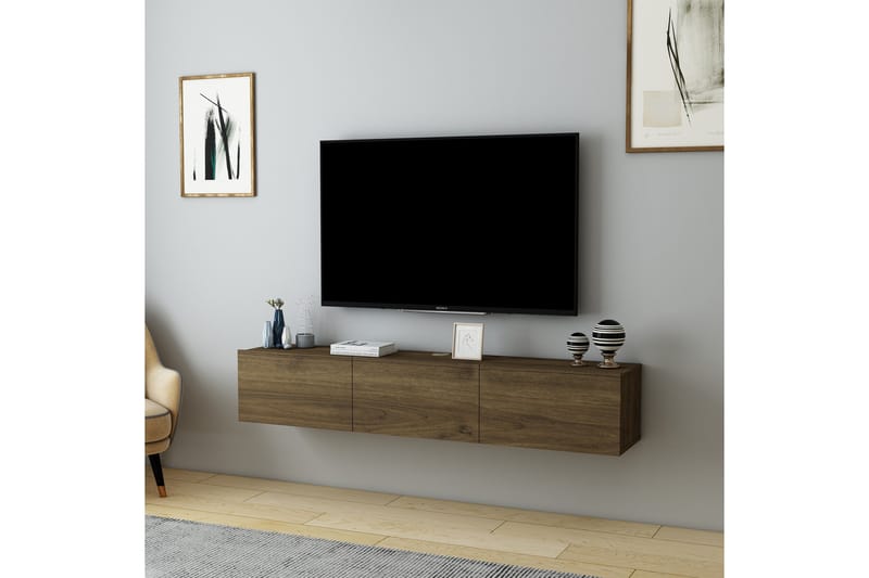 Hopper Tv-bänk 160 cm - Valnöt - Möbler - Vardagsrum - Tv-möbler & mediamöbler - Tv-bänkar