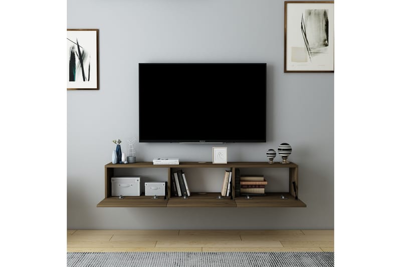 Hopper Tv-bänk 160 cm - Valnöt - Möbler - Vardagsrum - Tv-möbler & mediamöbler - Tv-bänkar