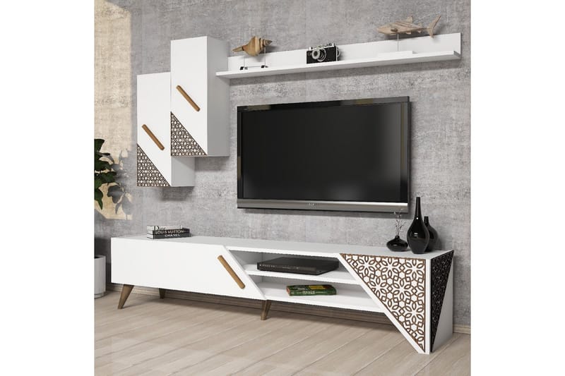 Hovdane TV-Möbelset 180 cm - Vit - Möbler - Vardagsrum - Tv-möbler & mediamöbler - Tv-möbelset