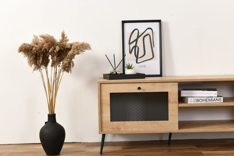 Huff Tv-bänk 138 cm - Ek - Möbler - Vardagsrum - Tv-möbler & mediamöbler - Tv-bänkar