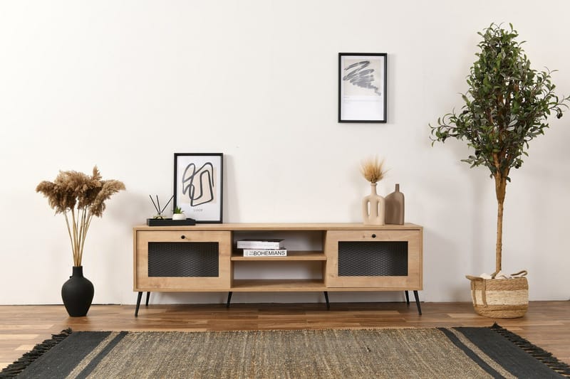 Huff Tv-bänk 180 cm - Ek - Möbler - Vardagsrum - Tv-möbler & mediamöbler - Tv-bänkar