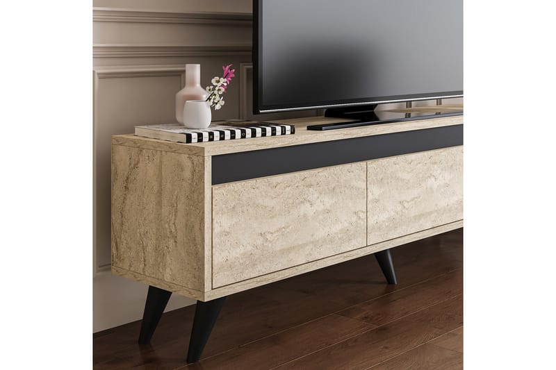 Hume Tv-bänk 150 cm Beige/Antracit - Möbler - Vardagsrum - Tv-möbler & mediamöbler - Tv-bänkar