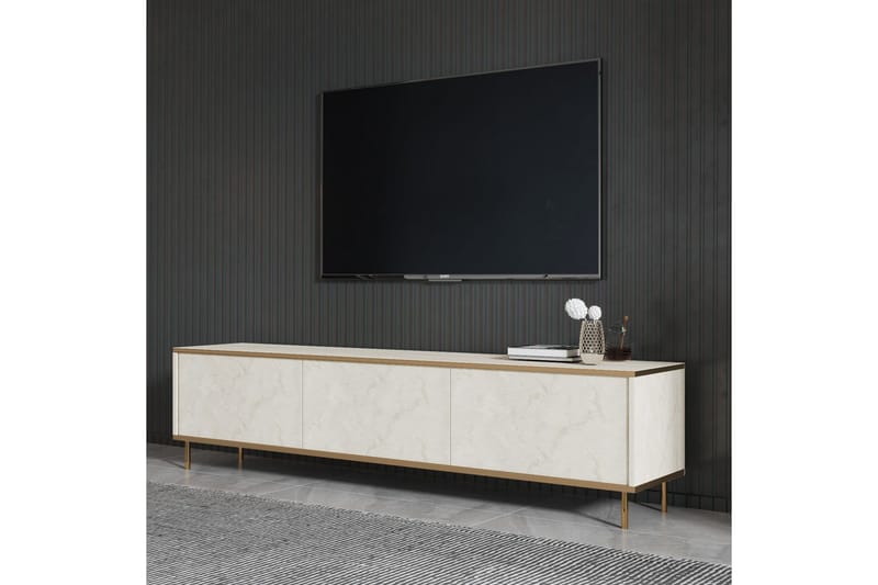Imaj Tv-bänk 180 cm - Guld/Taupe - Möbler - Vardagsrum - Tv-möbler & mediamöbler - Tv-bänkar