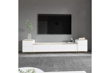 Imaj Tv-bänk 180 cm - Vit/Guld - Möbler - Vardagsrum - Tv-möbler & mediamöbler - Tv-bänkar