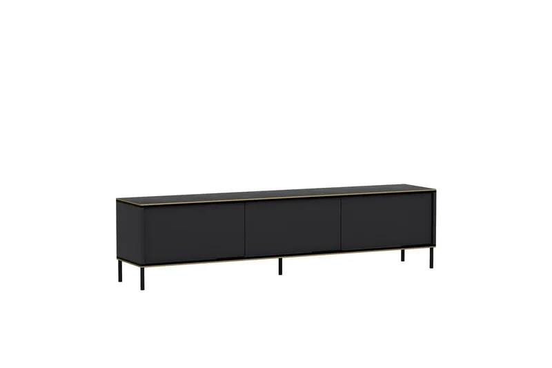 Imaj Tv-bänk 180x35 cm Svart - Hanah Home - Möbler - Vardagsrum - Tv-möbler & mediamöbler - Tv-bänkar