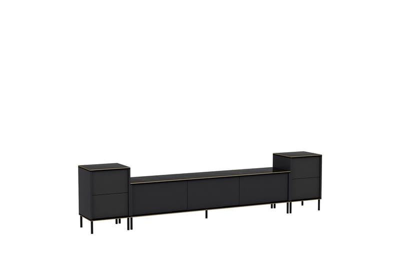 Imaj Tv-möbelset 180x35 cm Svart - Hanah Home - Möbler - Vardagsrum - Tv-möbler & mediamöbler - Tv-möbelset