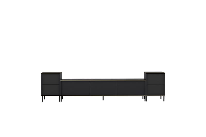 Imaj Tv-möbelset 180x35 cm Svart, Hanah Home