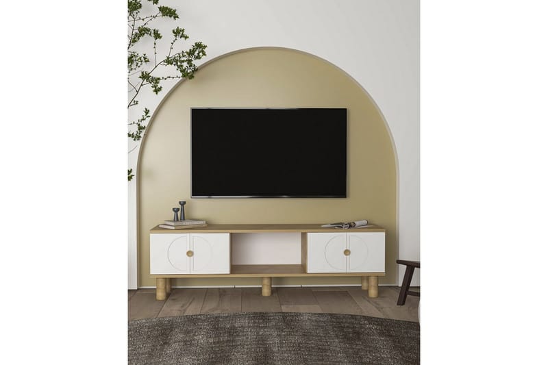 Inci Tv-bänk 150 cm - Vit/Multifärgad - Möbler - Vardagsrum - Tv-möbler & mediamöbler - Tv-bänkar