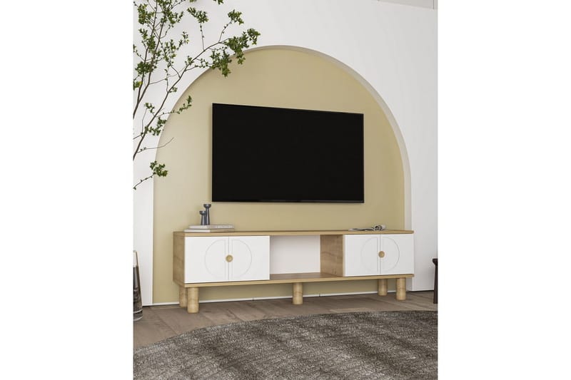 Inci Tv-bänk 150 cm - Vit/Multifärgad - Möbler - Vardagsrum - Tv-möbler & mediamöbler - Tv-bänkar