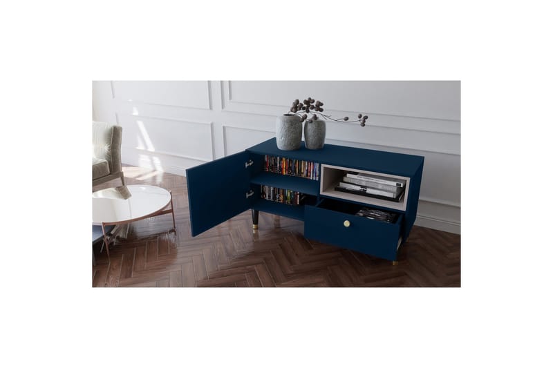 Includo Tv-skåp 100 cm - Blå - Möbler - Vardagsrum - Tv-möbler & mediamöbler - Tv-skåp