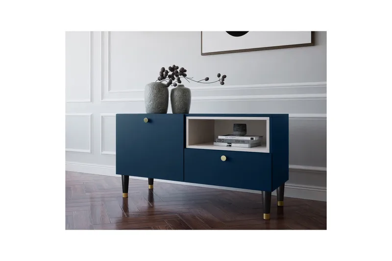 Includo Tv-skåp 100 cm - Blå - Möbler - Vardagsrum - Tv-möbler & mediamöbler - Tv-skåp