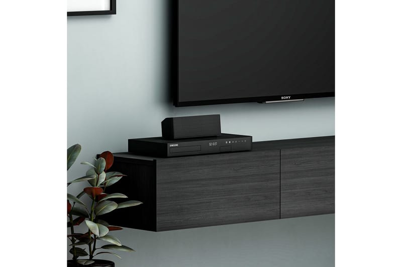 Interlaken Tv-bänk 180 cm - Svart - Möbler - Vardagsrum - Tv-möbler & mediamöbler - Tv-bänkar