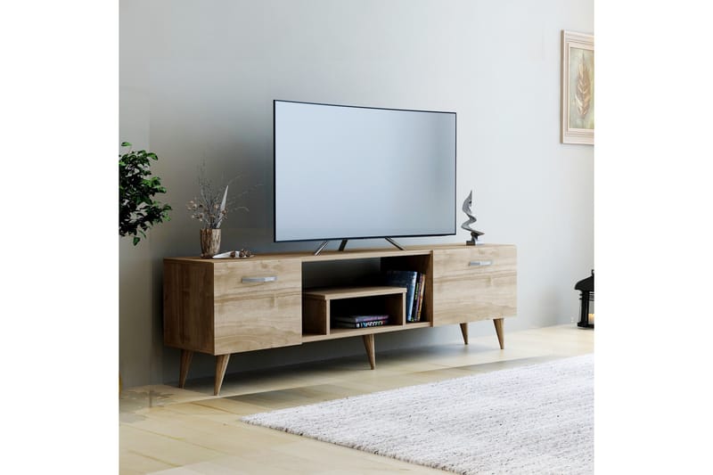 IRMA Tv-bänk 150x29,6 cm Brun - Möbler - Vardagsrum - Tv-möbler & mediamöbler - Tv-bänkar