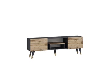 IRMA Tv-bänk 150x29,6 cm Brun/Svart