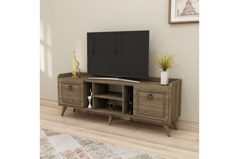 IRUBHI Tv-möbelset 150x35 cm Brun - Tv-möbelset