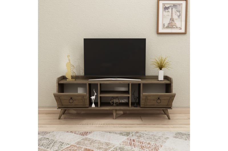IRUBHI Tv-möbelset 150x35 cm Brun - Möbler - Vardagsrum - Tv-möbler & mediamöbler - Tv-möbelset