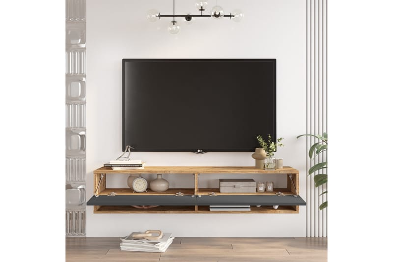 JAIVIND Tv-möbelset 140x31,6 cm Mörkblå/Svart - Tv-möbelset