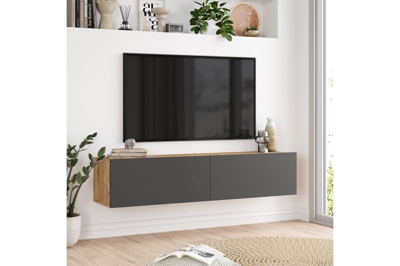 JAIVIND Tv-möbelset 140x31,6 cm Mörkblå/Svart - Tv-möbelset