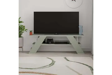 Janesh Golvstående Tv Bänk 120 cm med Förvaring i Målat Trä - Grön - Möbler - Vardagsrum - Tv-möbler & mediamöbler - Tv-bänkar