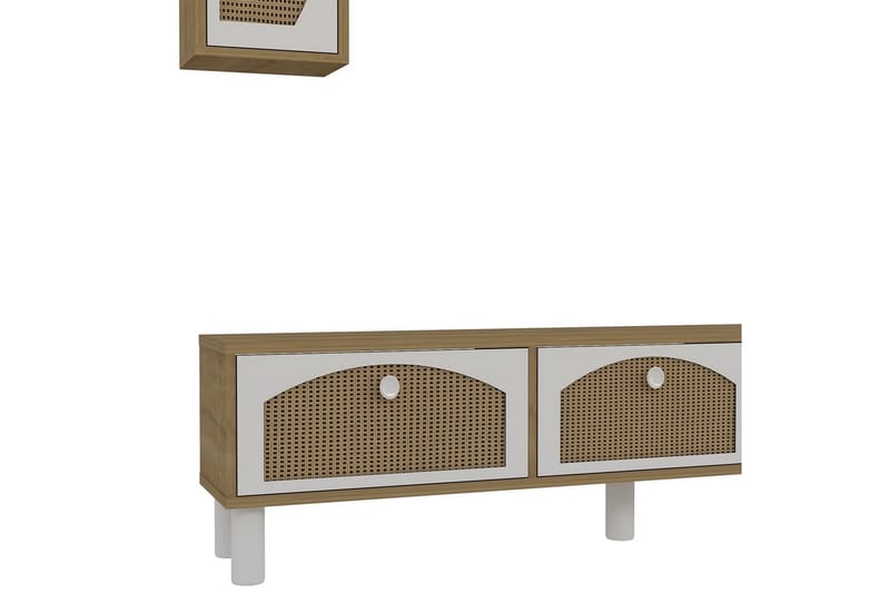 Jasvindir Tv-skåp - Beige/Rödfärgat trä - Möbler - Vardagsrum - Tv-möbler & mediamöbler - Tv-skåp